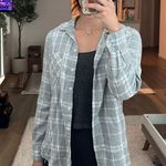 Old Navy Gray And White Flannel Photo 0