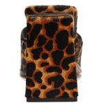 Schutz Womens LIZAH Square Toe Leopard Calf Hair Block Heel Sandals Shoes 7.5M Photo 6