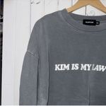 Talentless Is Kim My Lawyer Crewneck Dusty Blue Size XXL Photo 3