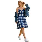Gap Plaid Prairie Coquette Country Babydoll‎ Style Dress Photo 1