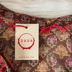 Raga Red Brown Paisley Floral Tunic Mini Dress Photo 65
