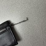 Aimee Kestenberg  Leather Card Wallet Black Snap Envelope Pebbled Classic Zip * Photo 5