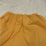 ZARA  Orange Pleated‎ Puffy Hem Mini Skirt Size M Photo 2