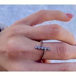 Boutique Sparkling Bezel‎ Set Ring, Sz 8 Photo 3