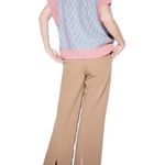 ZARA wool alpaca blend checked sweater M Photo 4