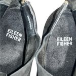 Eileen Fisher Black Tread Tumbled Nubuck Leather Booties Boots Shoes size 8 Photo 5