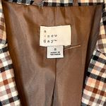 A New Day Autumn Plaid 2 Button Blazer Jacket Brown Preppy Academia Old Money Photo 6