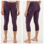 Lululemon Wunder Under Crop in Plum Photo 1