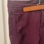 NWOT Tinsel Size 32 Distressed Purple Jeans Photo 5