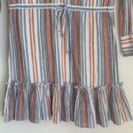 Veronica Beard Jeans Ardith 100% Cotton Striped Mini Shirt Dress Photo 6