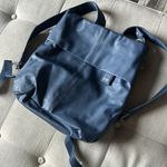 ZWEI Blue Leather‎ Backpack Photo 0