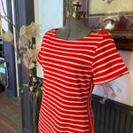 Tommy Bahama  Striped Jovanna Cotton Blend Orange Stripe Knit Dress - Sz S 💚🎀 Photo 3