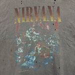 Nirvana MTV Unplugged in New York Grunge Band Distressed Graphic T-Shirt Size One Size Photo 1