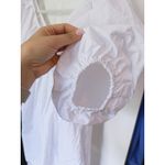 Nasty Gal NWT  Puff Sleeve Mini Dress White 2 Cottagecore Milkmaid Coquette Bride Photo 7