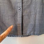 Desigual . Blue Embroidered Floral Bird Button Down Shirt Women's size Medium Photo 11