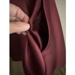 Short Burgundy Dress 👗 Off The Shoulder Corset Back With Pockets And Earrings Red Size 16 Photo 3