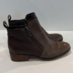 Cole Haan Womens  6B Brown Leather Oak Booties Boots Double Zipper Boho Festival Photo 2