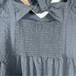 Old Navy Maxi Tiered Dress Black Seersucker Smocked Back Sleeveless Size Lg Tall Photo 8