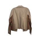 Liverpool Women's Brown Cotton Blended Long Sleeves Moto Biker Jacket Size M Photo 2