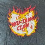 Free People Black White Red Wu-Tang Clan Retro Oversized T-Shirt Sz S Photo 8