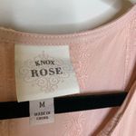 Knox Rose Embroidered Rayon Dress Sz Medium Dusty Pink Color Cottagecore Photo 8