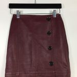 Rachel Parcell Red Grape Leather Button
Front Pencil Skirt XXS Photo 6