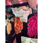 Band of Gypsies Band Of The Free Lilou Black Floral Slip Skirt Midi Size Small NWT Photo 3