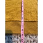 J.Crew reverse terry pull over crew sweater mustard size med Photo 3
