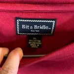 Christmas Horse Sweatshirt Bit & Bridle Size XL Red Photo 2