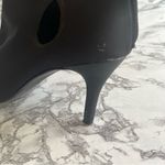 Dress Barn  Heels Open Toe Nylon Fabric Black Cutout 9 Evening Dressy Stretch Mod Photo 3