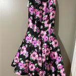 B Darlin  Black and Pink Sequin Halter Prom Dress Photo 9