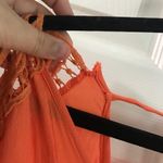 Peppermint  Orange V Neck Cold Shoulder Dress S Photo 3