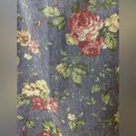 Fiorlini vintage Blue, pink floral denim, midi maxi western cottage skirt S Blue Photo 1