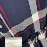 Mud Pie Mud‎ Pie Women's Plaid Tunic Top Size M Button Front Long Sleeve Casual Photo 5