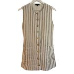 Quince  NWOT 100% linen striped longline vest xs Photo 10