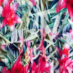 Badgley Mischka  Nadia Tankini Swim Top Tropical Floral Size 12 Photo 7