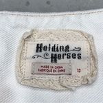 Anthropologie  Holding Horses Frida Patchwork Denim Asymmetrical Skirt size 10 Photo 6