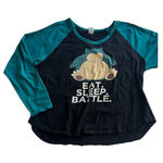 Pokémon  Snorlax Baseball Tee Size 3x Sleep Shirt Casual Top Photo 0