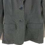 Gap  Gray Pin Stripe Long Sleeve Blazer Womens Size 2 Career Work Wear Photo 2
