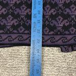 Cherry Lewis Sweater Womens Medium Purple Wool Floral Tapestry Cardigan England Photo 6