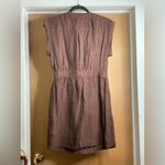 J.Crew Elegant Brown Zip Up Short Sleeve Dress. Size-6 Photo 2