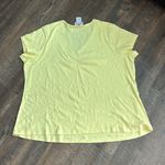 Quacker Factory  Plus Yellow‎ embellished V-Neck Shirt Top 3X Photo 4