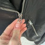 Madewell  The Washed Leather Motorcycle Jacket Black Photo 7