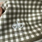 Alo Yoga Alo Gingham Airlift Set Splendor Bra Large and Airlift 5” Biker Shorts Medium Photo 2