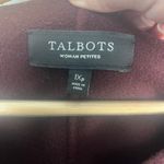 Talbots  Burgundy Purple Boiled Wool Zip Blazer Jacket size 1X petite Photo 1
