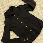 Black Denim Button Down Shirt Photo 2
