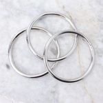 Minimalist Silver Bracelet Set‎ Silver Photo 2