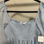 Altar'd State Altar’d State Light Blue Harley Smocked Longsleeve Mini Dress size medium NWT Photo 6