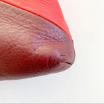 Fossil  Dawson Pebble Leather Patchwork Crossbody‎ Tan Maroon Persimmon Zip Bag Photo 5