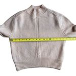 Le Kasha Women’s M Milano Organic Cashmere Sweater Beige Luxury Pointelle Knit Pink Size M Photo 9